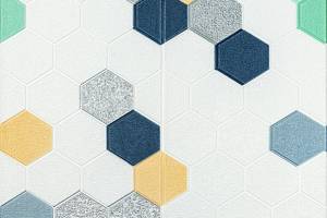 Панель стеновая 3D 700х700х4мм мозаика сине-жёлтая (D) SW-00002016