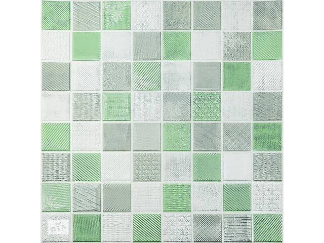 Панель стеновая 3D 700х700х4мм мозаика зелёная (D) SW-00002010
