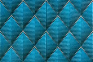 Панель стеновая 3D 700х700х4мм ромбы синие (D) SW-00001985