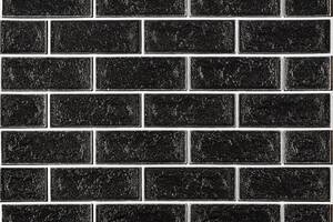 Панель стеновая 70*70cm*5mm чёрный кирпич с белым (D) SW-00001503