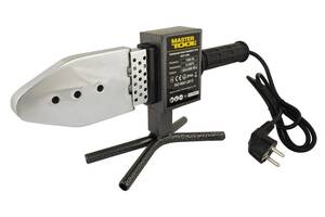 Паяльник для пластиковых труб MASTERTOOL 20-63 мм 1500 Вт 220 V 50 Hz 0-300°С IP44 LED (ППТ1500)