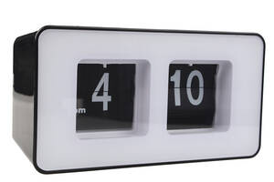 Перекидные часы Flip Clock настольные Черно-белые (FC-7B)