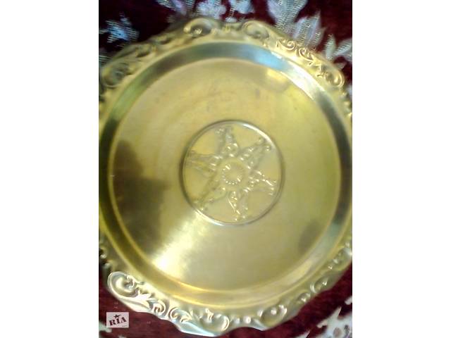 Поднос Латунный для фруктов или по назначению. прошлого тысячелетия горских евреев - Фото 3