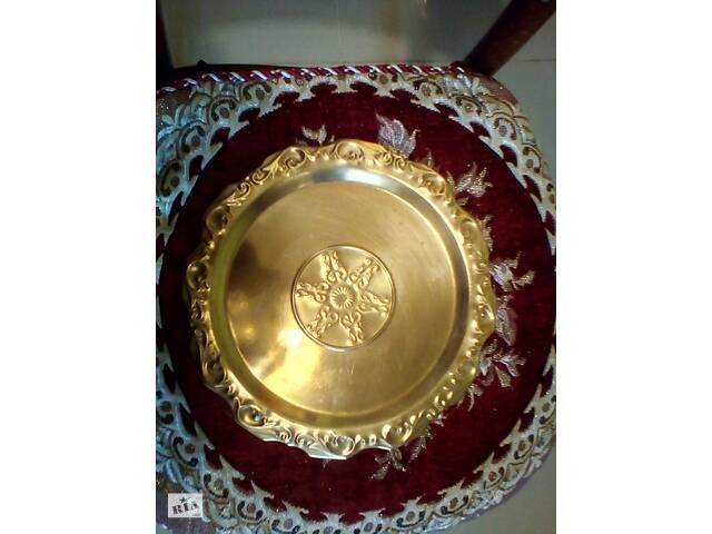 Поднос Латунный для фруктов или по назначению. прошлого тысячелетия горских евреев - Фото 4