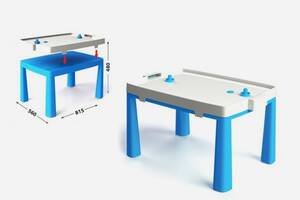 Пластиковый стол с насадкой для аэрохоккея голубой 04580/1 Долони Купи уже сегодня!