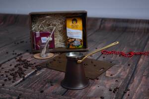 Подарочный набор кофе с туркой АНТВЕРПЕН Gorillas Market 320мл (Патина)