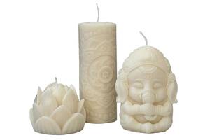 Подарочный набор свеч из соевого воска в йогическом стиле Rao 355 г