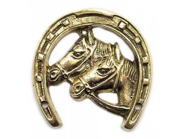 Подкова с лошадьми бронзовая Darshan (46371)