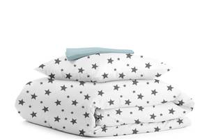 Подростковая постель с простыней на резинке BIG STAR CS4 Cosas серый 155х215 см