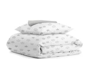 Подростковая постель с простыней на резинке CROWN CS1 Cosas Белый 155х215 см