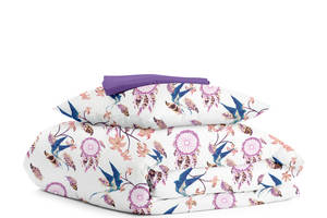 Подростковая постель с простыней на резинке DREAMCATCHER CS1 Cosas Фиолетовый 160х220 см