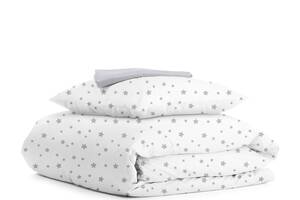 Подростковая постель с простыней на резинке GREY STARS CS1 Cosas Белый 155х215 см