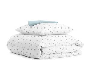 Подростковая постель с простыней на резинке GREY STARS CS2 Cosas Белый 155х215 см