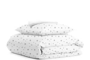 Подростковая постель с простыней на резинке GREY STARS CS5 Cosas Белый 155х215 см