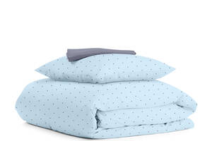 Подростковая постель с простыней на резинке MINI DOTS CS10 Cosas Голубой 160х220 см