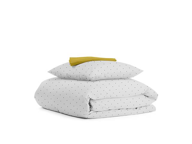 Подростковая постель с простыней на резинке MINI DOTS CS24 Cosas серый 160х220 см