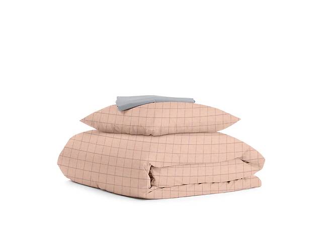 Подростковая постель с простыней на резинке ROSE GEOMETRY Cosas розовый 155х215 см