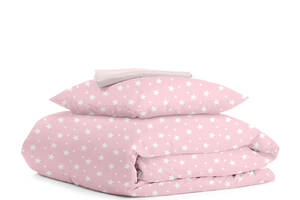 Подростковая постель с простыней на резинке ROSE STARFALL Cosas розовый 155х215 см
