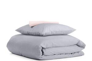 Подростковая постель с простыней на резинке SMOKY CS1 Cosas серый 155х215 см