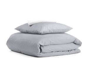 Подростковая постель с простыней на резинке SMOKY WHITE Cosas серый 155х215 см
