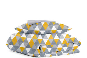 Подростковая постель с простыней на резинке TRIANGLES CS3 Cosas желтый 160х220 см