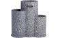 Подставка-колода Ofenbach Grey Marble для кухонных ножей 23х13х22см, тройная круглая