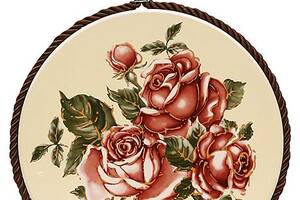 Подставка под горячую посуду Cream Rose 'Корейская Роза' Ø16см