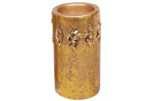Подсвечник керамический со свечой BonaDi 11х6 см Золото (SK000617)