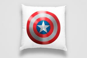 Подушка декоративная с принтом 'Captain America. Капитан Америка' Push IT Белый Кавун П000750