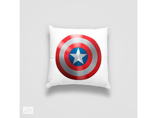 Подушка декоративная с принтом 'Captain America. Капитан Америка' Push IT Белый Кавун П000750
