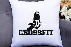 Подушка декоративная с принтом 'Crossfit 5' Push IT Белый Кавун П000646