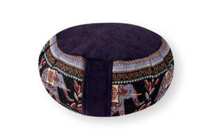 Подушка для медитации Дзафу Rao 33*15 см слон/синий