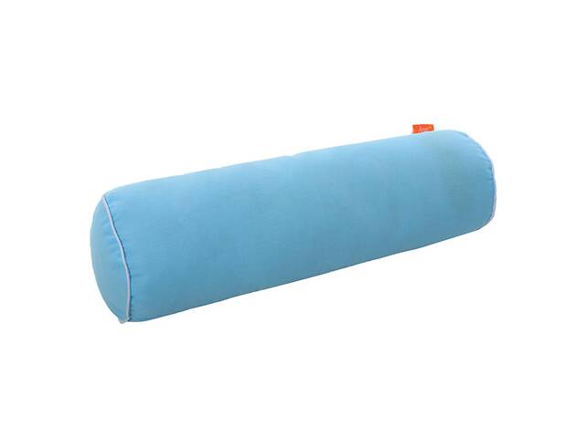 Подушка Валик с Гречневой шелухой Homefort (голубой)