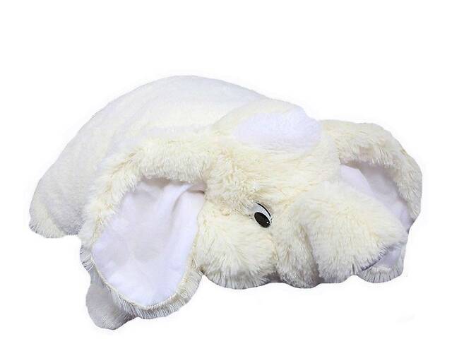 Подушка-игрушка Алина Слон 55 см белый