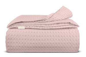 Покрывало 160х230 Sakura Waffle Weave Cosas розовый