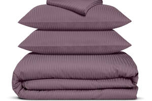 Полуторное постельное белье сатин AURORA Cosas Баклажан 160х220 см