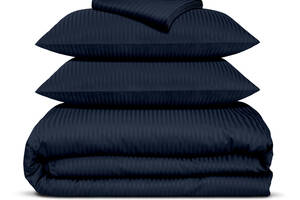 Полуторное постельное белье сатин NAVY Cosas Синий 160х220 см