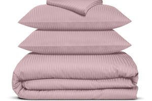 Полуторное постельное белье сатин SAKURA Cosas лиловый 160х220 см