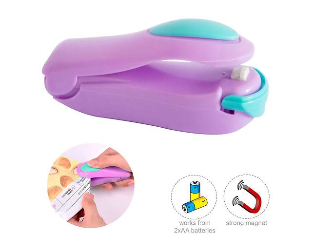 Портативный запайщик пакетов 'Korea Type Mini Sealing' Фиолетовый с голубым, паяльник для пакетов ручной (ST)
