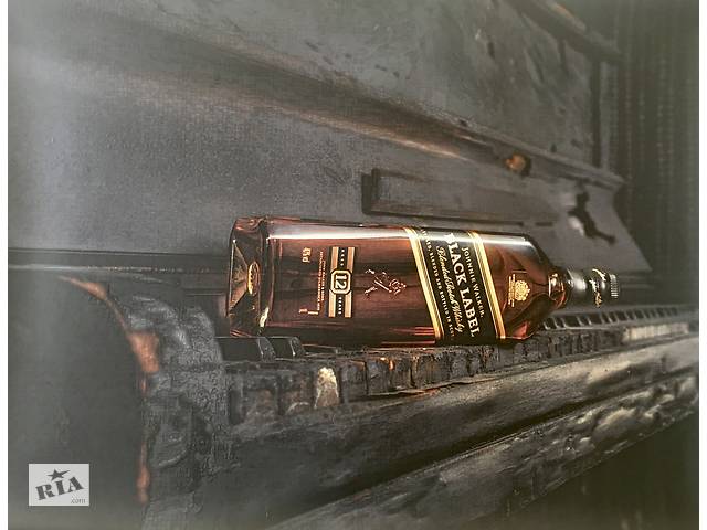 Постер Johnnie Walker Black Label дизайнерский Джонни Уокер Dimense print 90 см х 70 см