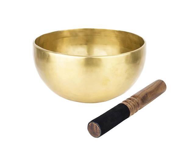 Тибетська співоча чаша Singing bowl Ручна холодна ковка 18,3/18,3/9,6 см Бронза матова (27401)