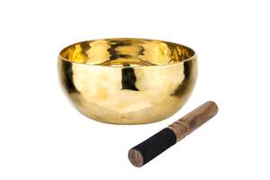 Співоча чаша Тибетська Singing bowl Ручна холодна ковка 24/24/11.7 см Бронза полірована (27398)