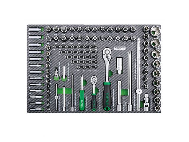 Профессиональный набор инструмента в ложементе 1/4', 1/2' 111ед. TOPTUL GEDB117