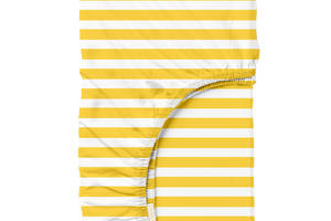 Простынь на резинке в детскую кроватку 60х120 см HONEY LINE Cosas желтый
