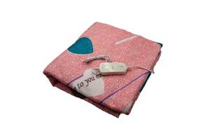 Простынь с подогревом Electric Blanket 7421 145х160 см Pink Heart