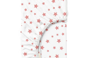 Простыня на резинке в детскую кроватку 60х120 см ROSE STARS CS1 Cosas Сакура