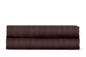 Простыня полуторная сатин 155х240 см WALNUT Cosas Шоколад