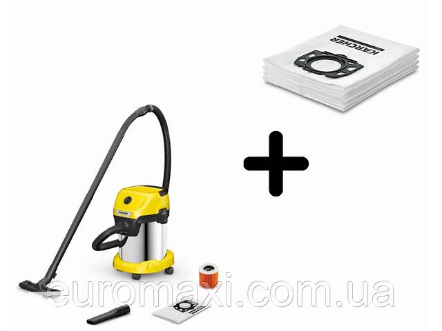 Пылесос Karcher WD 3 S Premium + МЕШКИ (5 шт) Купи уже сегодня!