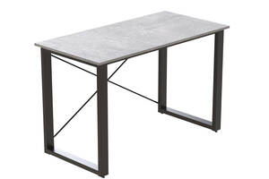 Письмовий стіл Ferrum-decor Драйв 750x1000x600 Чорний метал ДСП Бетон 16 мм (DRA007)