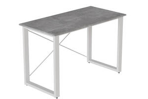 Письменный стол Ferrum-decor Драйв 750x1000x700 Белый металл ДСП Бетон 16 мм (DRA084)